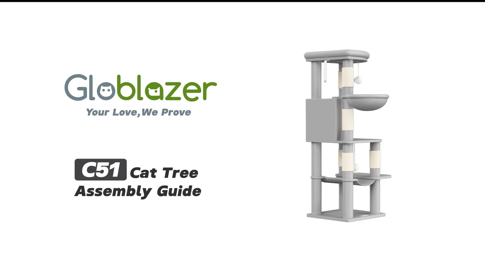 Globlazer C51 Cat Tree Assembly Guide