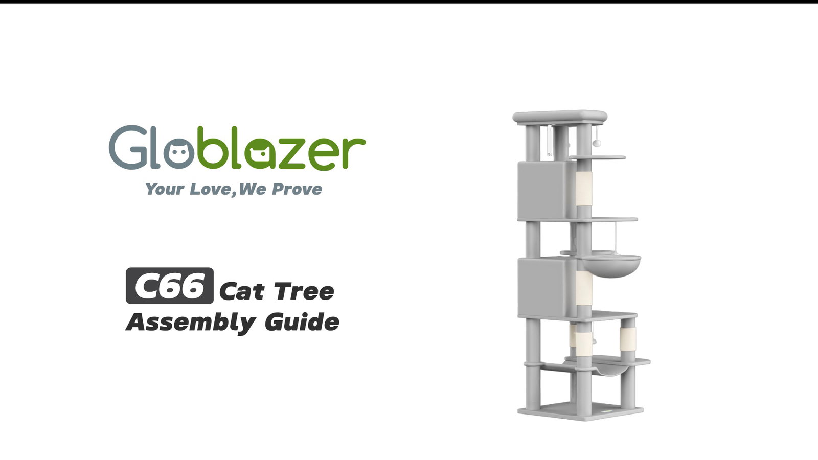 Globlazer C66 Cat Tree Assembly Guide