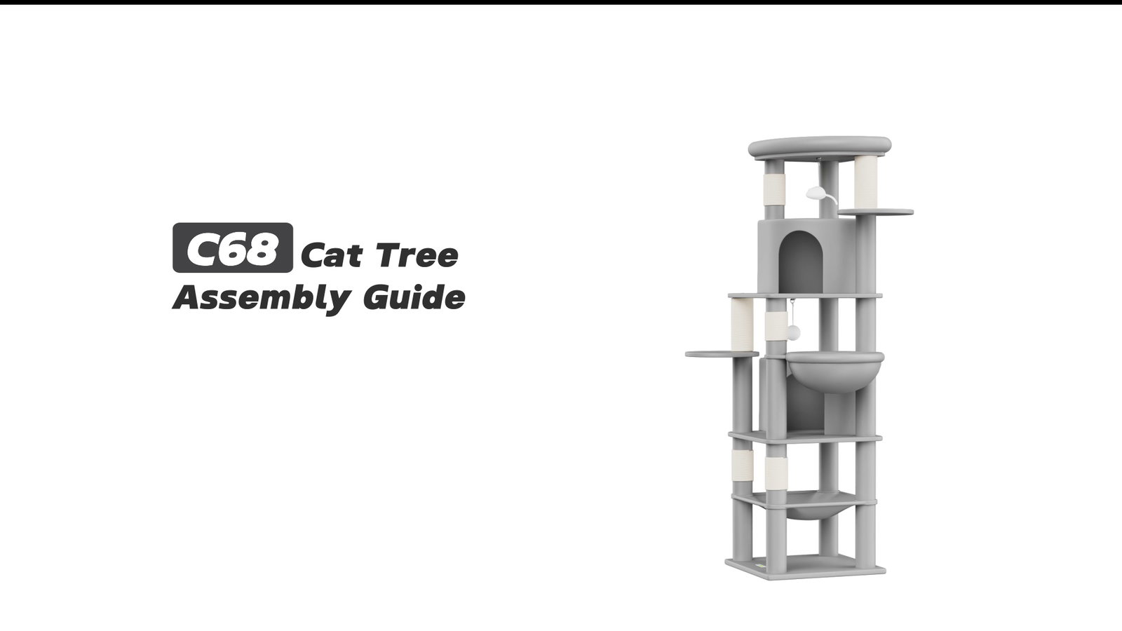 Globlazer C68 Cat Tree Assembly Guide
