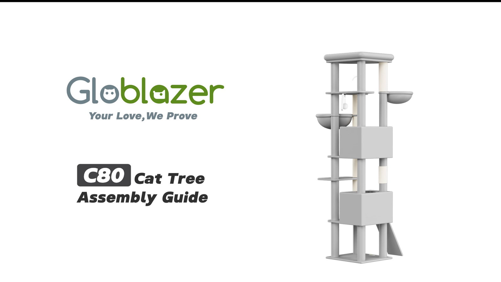Globlazer C80 Cat Tree Assembly Guide