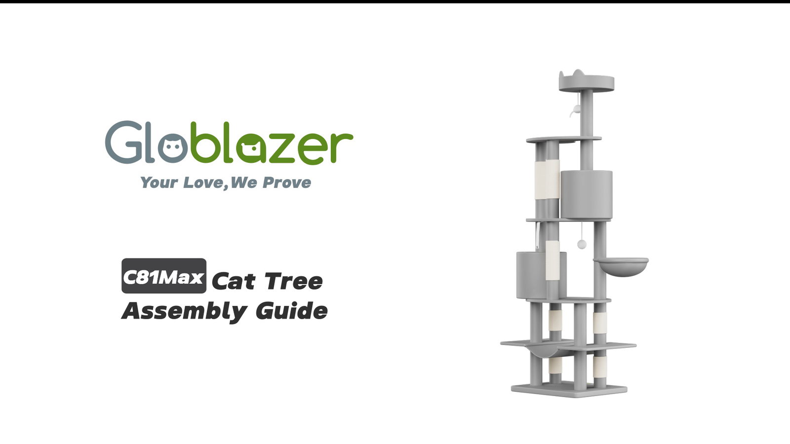 Globlazer C81 Max Cat Tree Assembly Guide