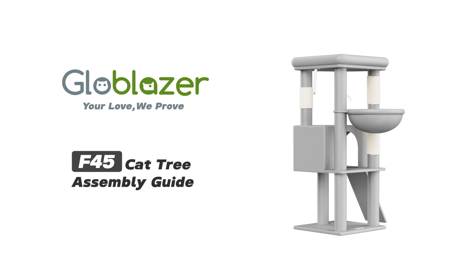Globlazer F45 Cat Tree Assembly Guide