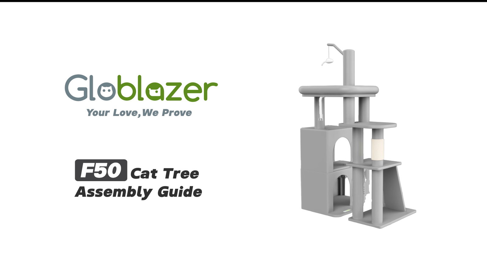 Globlazer F50 Cat Tree Assembly Guide