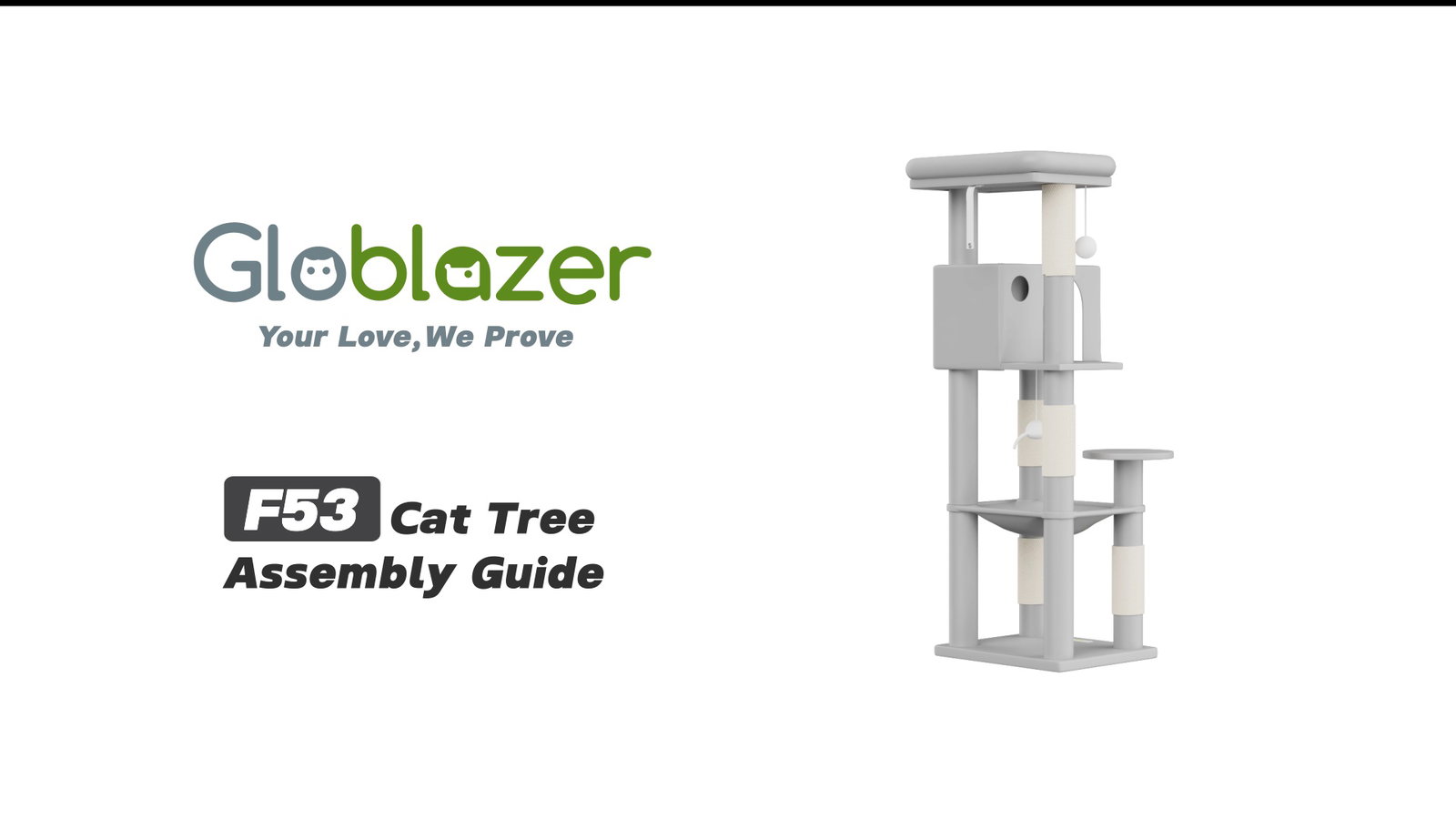 Globlazer F53 Cat Tree Assembly Guide