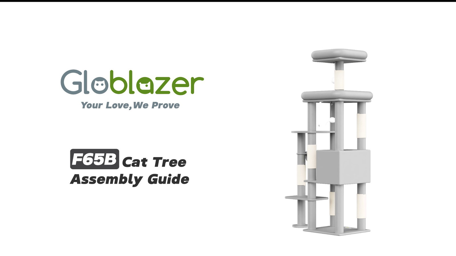 Globlazer F65B Cat Tree Assembly Guide