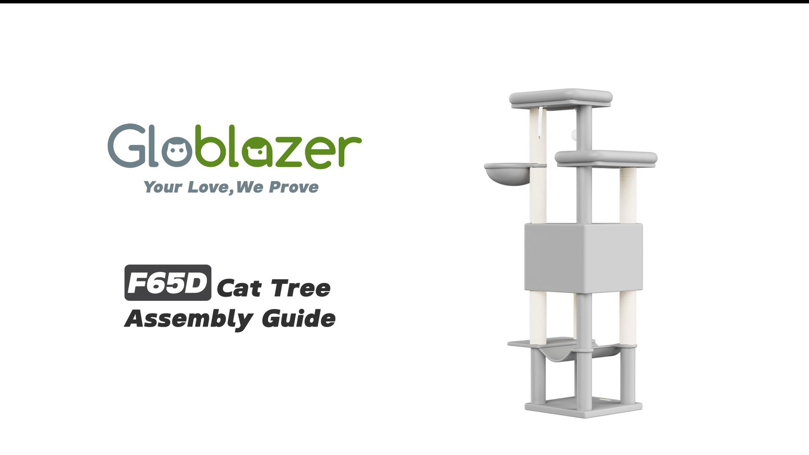 Globlazer F65D Cat Tree Assembly Guide