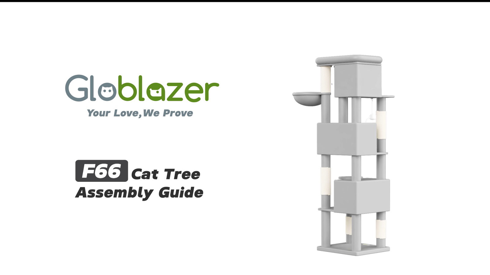 Globlazer F66 Cat Tree Assembly Guide