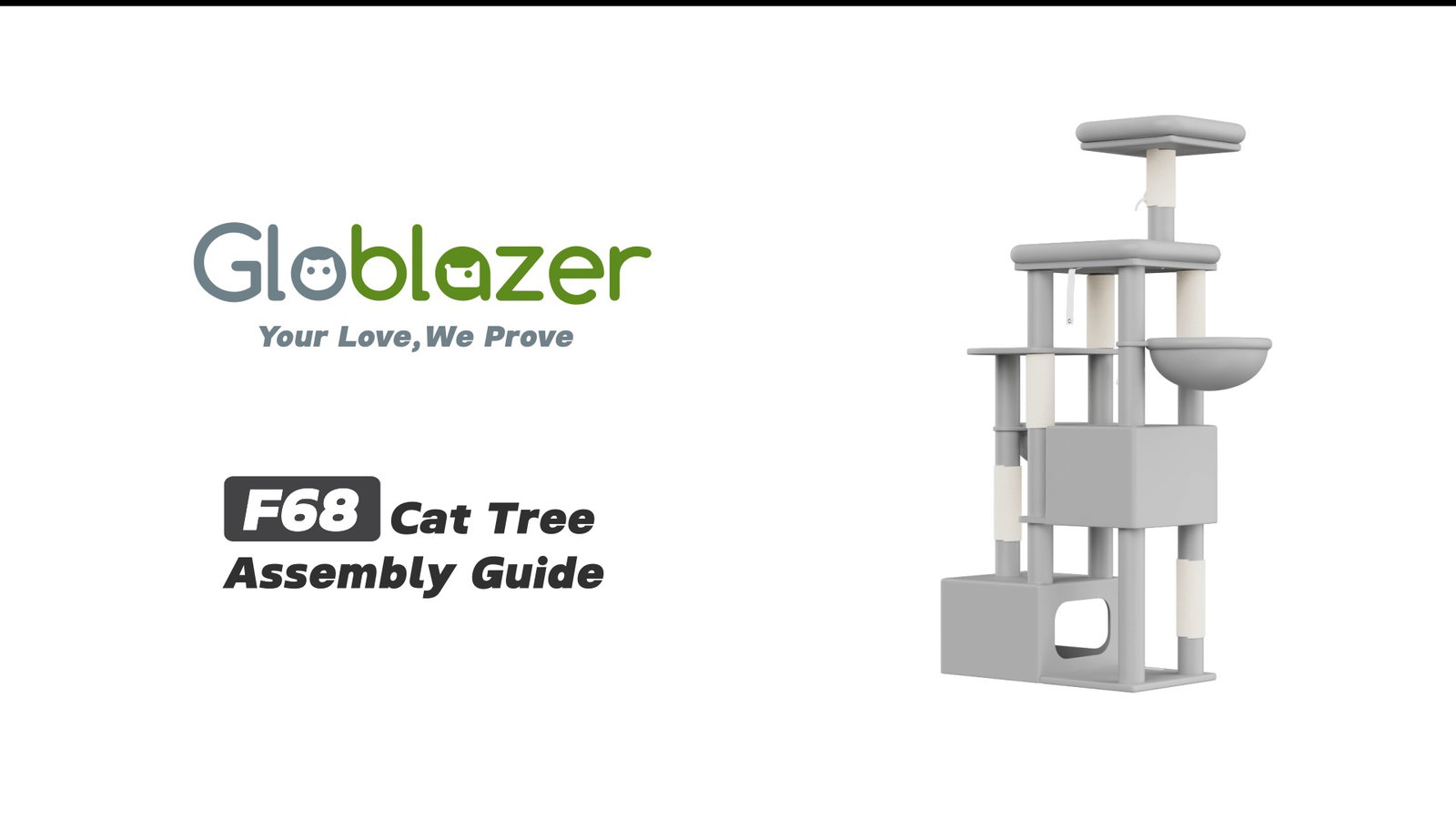 Globlazer F68 Cat Tree Assembly Guide