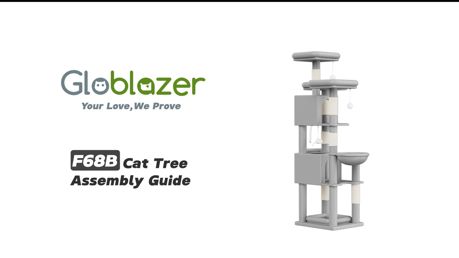 Globlazer F68B Cat Tree Assembly Guide