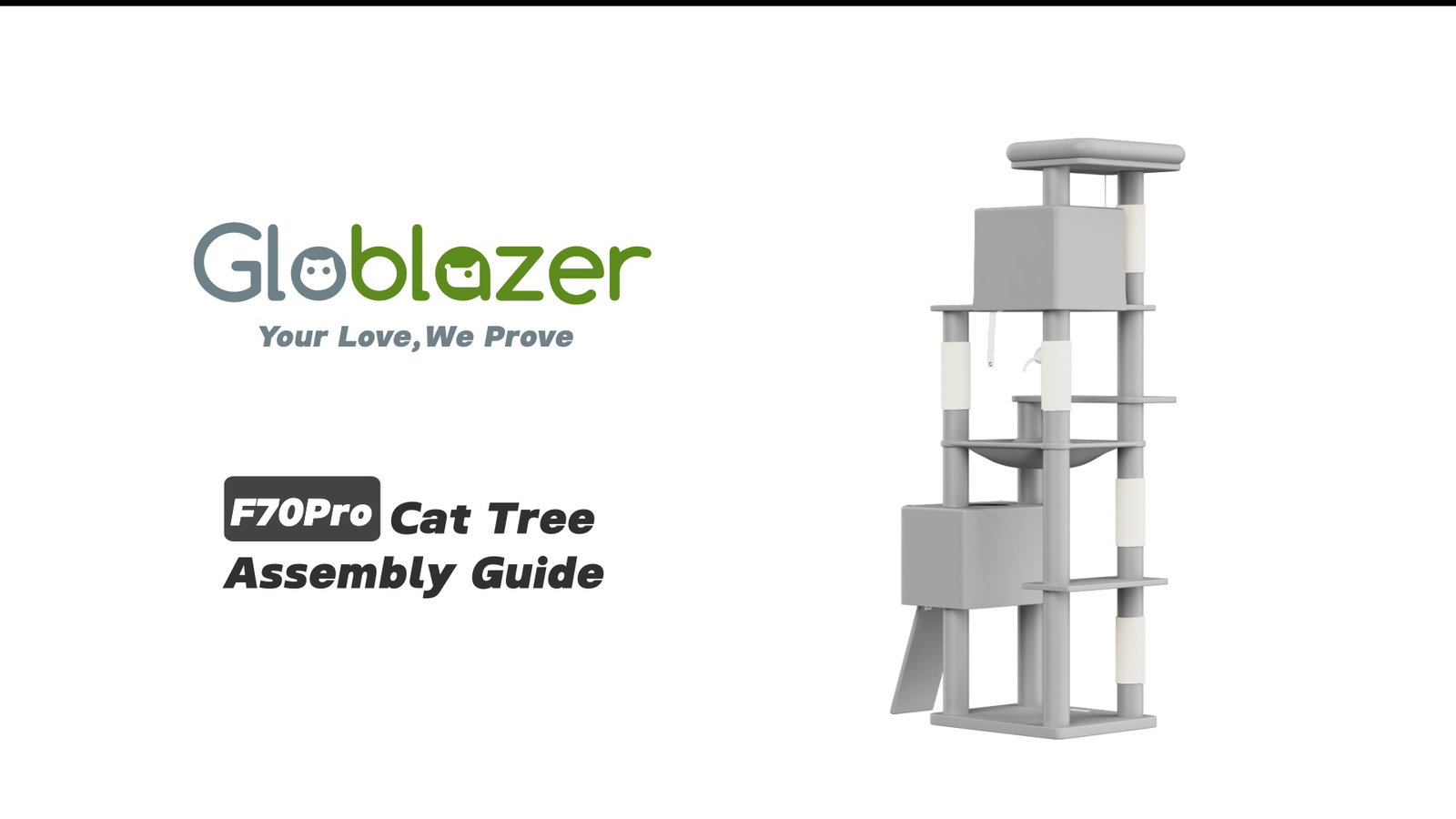 Globlazer F70 Pro Cat Tree Assembly Guide