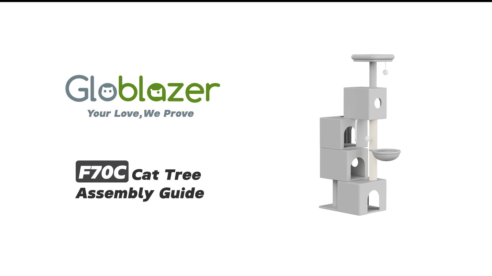 Globlazer F70C Cat Tree Assembly Guide