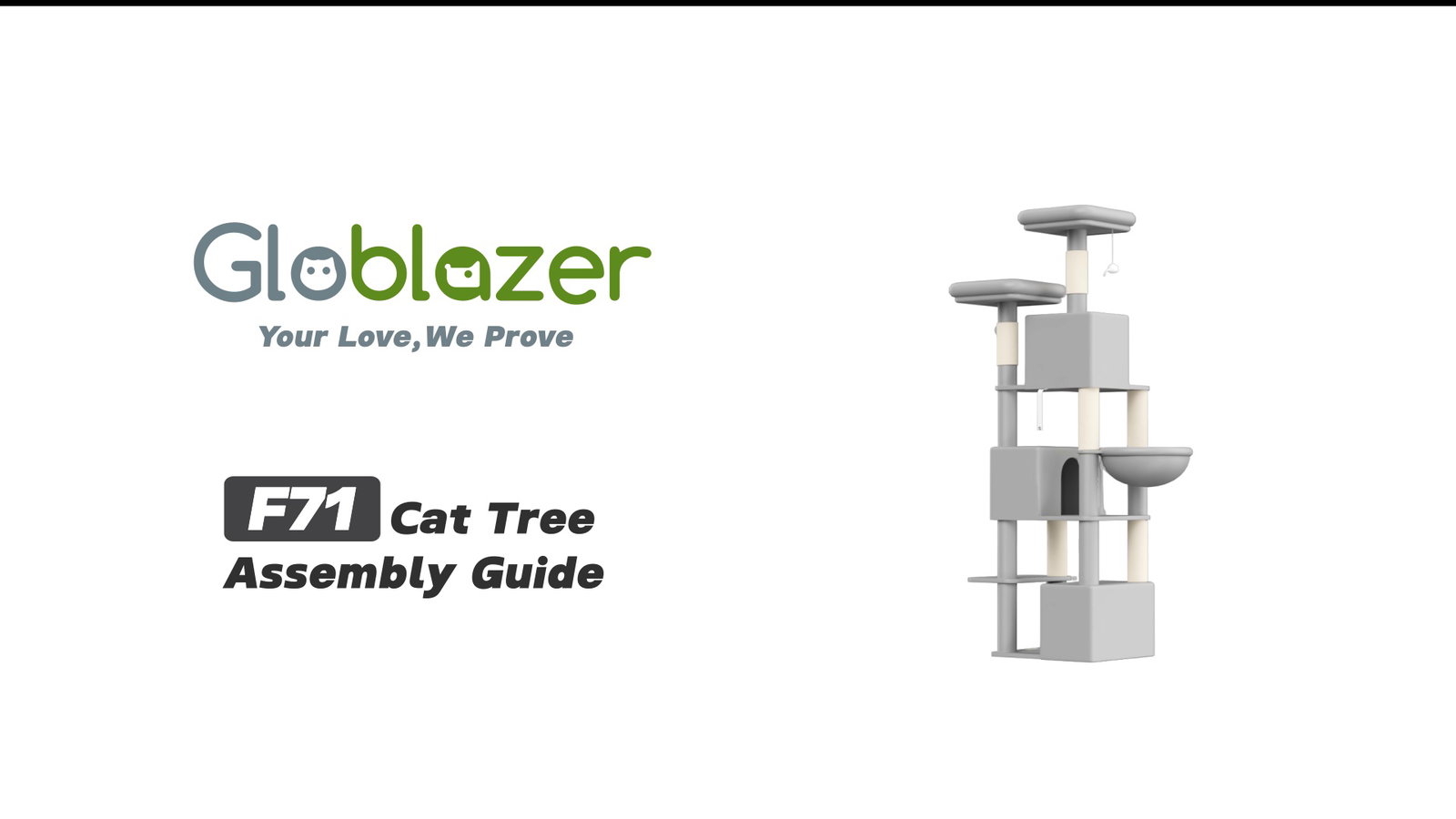 Globlazer F71 Cat Tree Assembly Guide