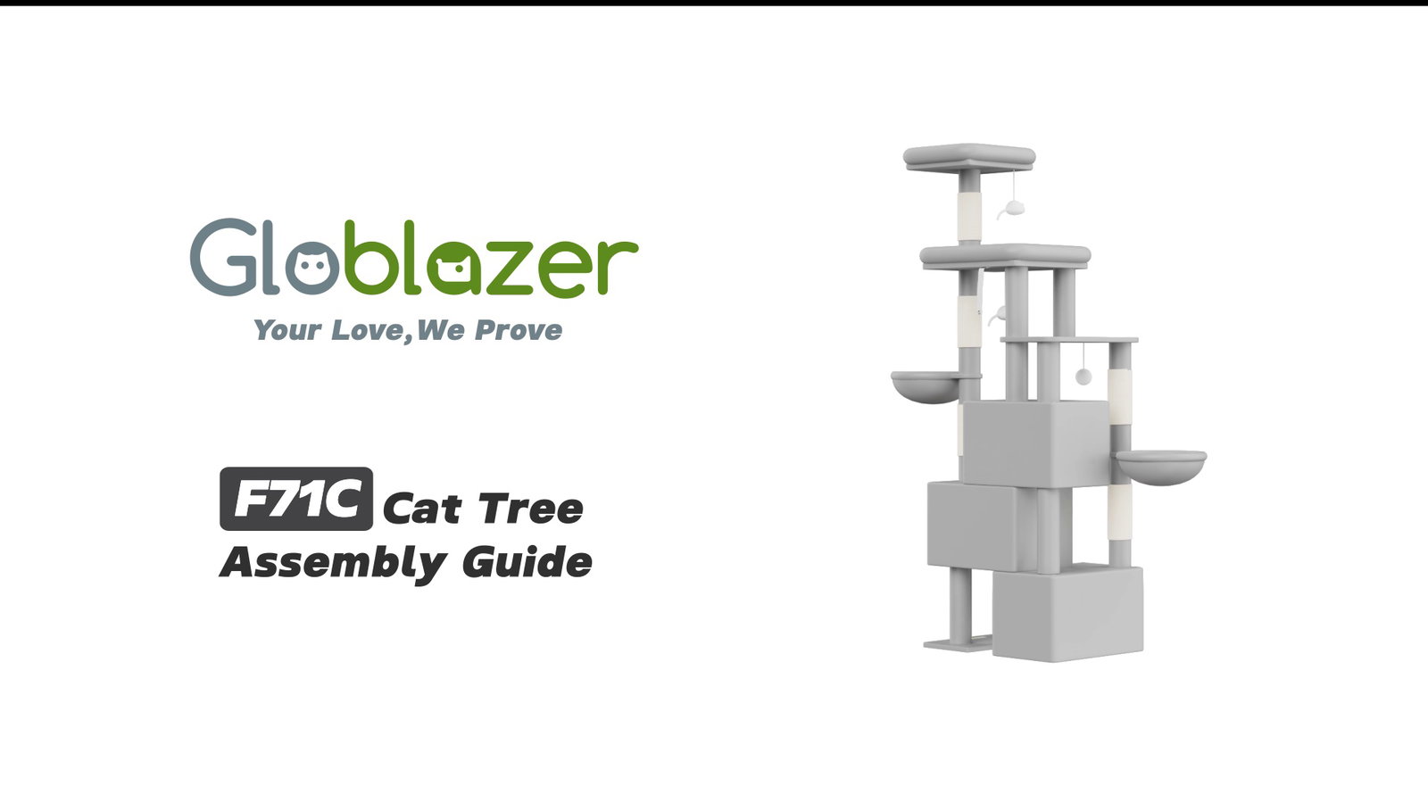 Globlazer F71C Cat Tree Assembly Guide