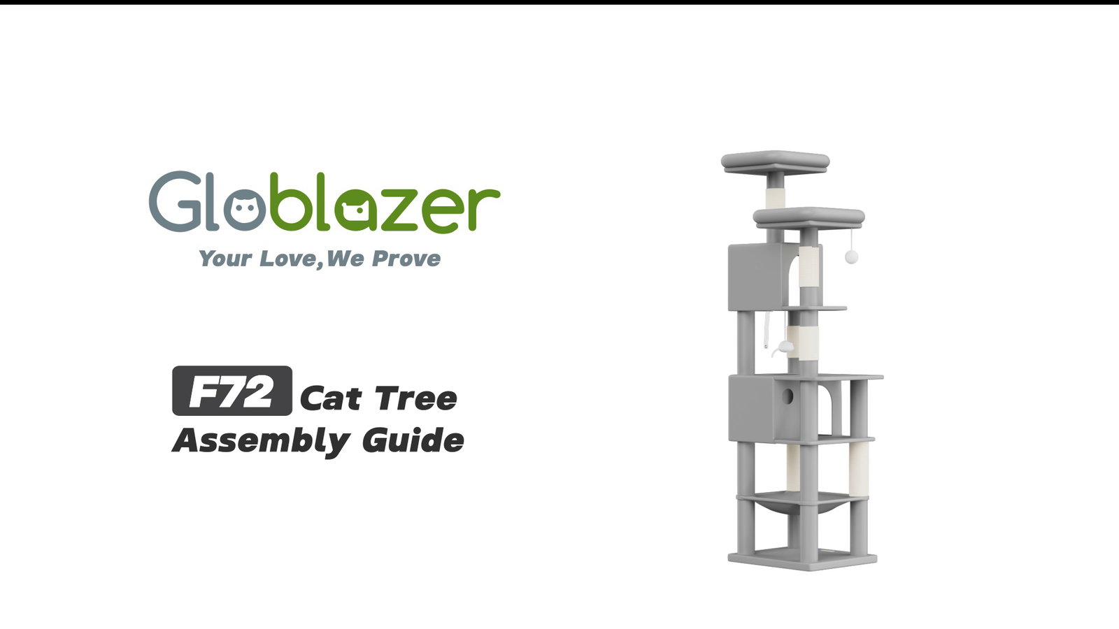 Globlazer F72 Cat Tree Assembly Guide