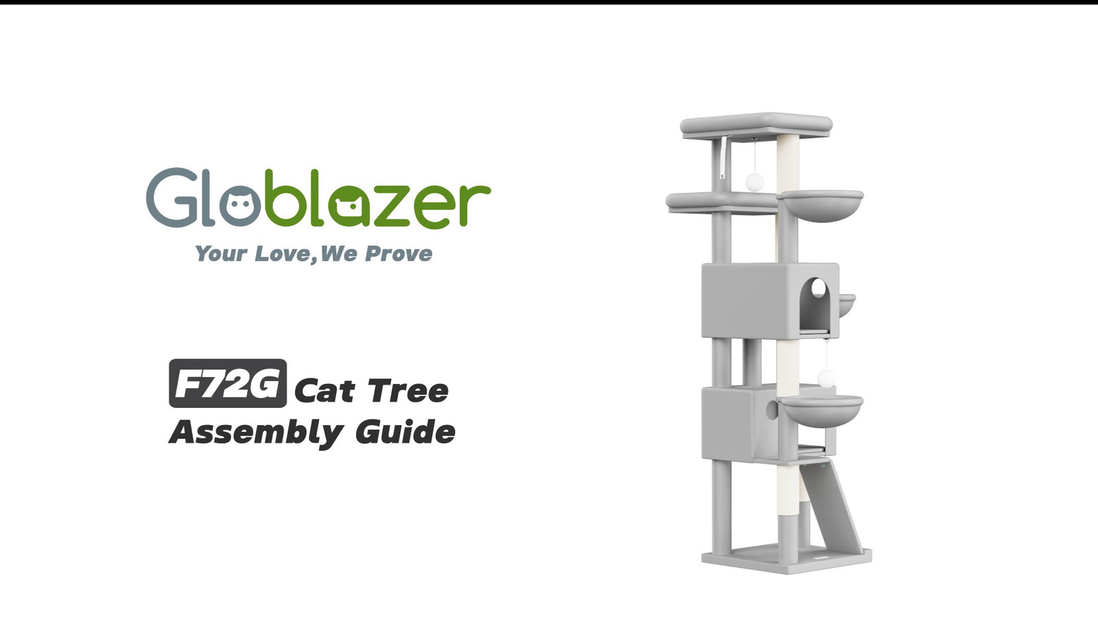 Globlazer F72G Cat Tree Assembly Guide