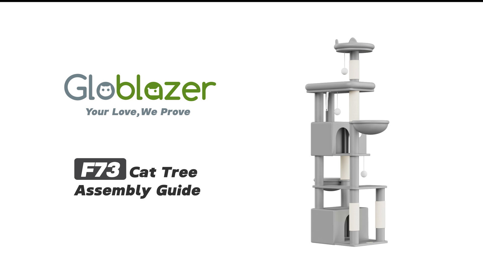 Globlazer F73 Cat Tree Assembly Guide