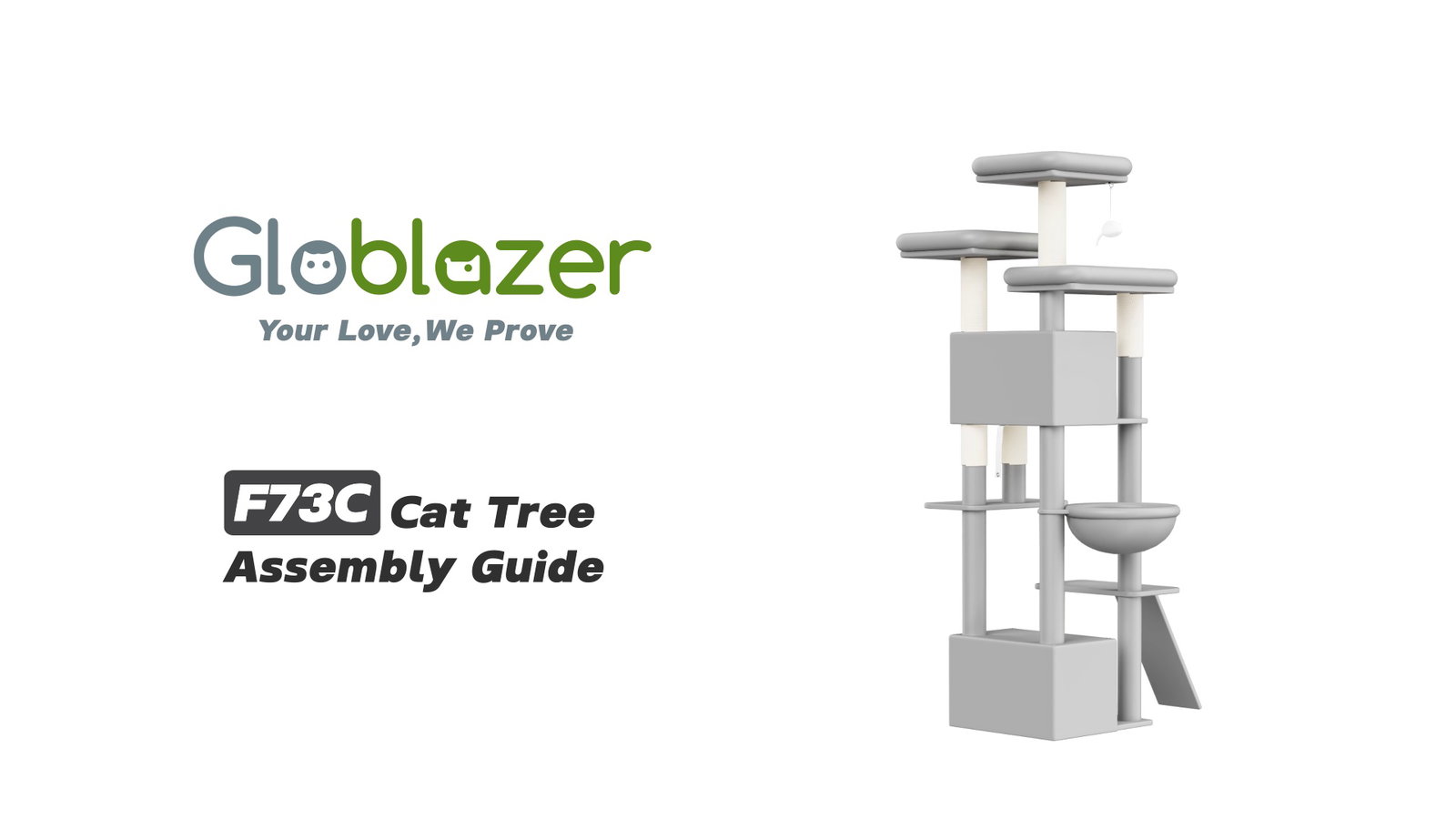 Globlazer F73C Cat Tree Assembly Guide
