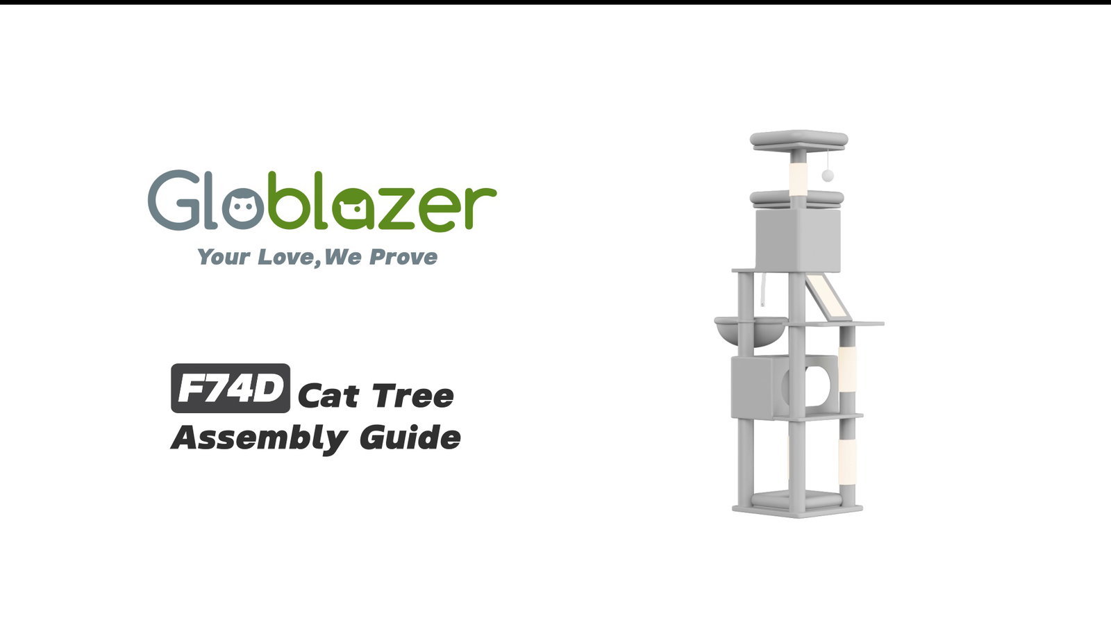 Globlazer F74D Cat Tree Assembly Guide