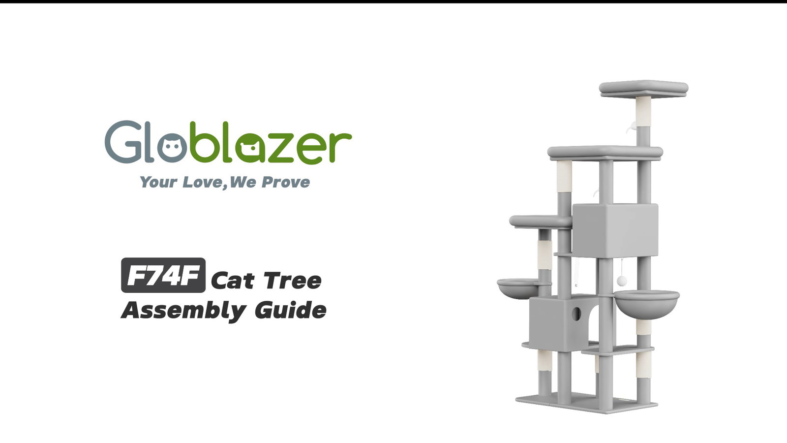 Globlazer F74F Cat Tree Assembly Guide