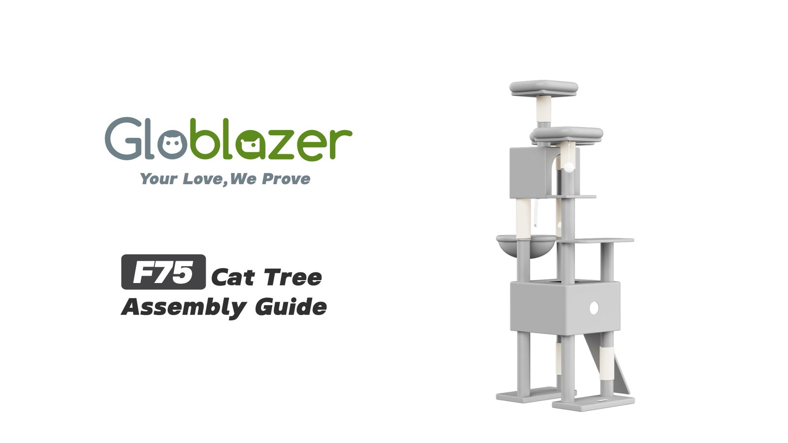 Globlazer F75 Cat Tree Assembly Guide