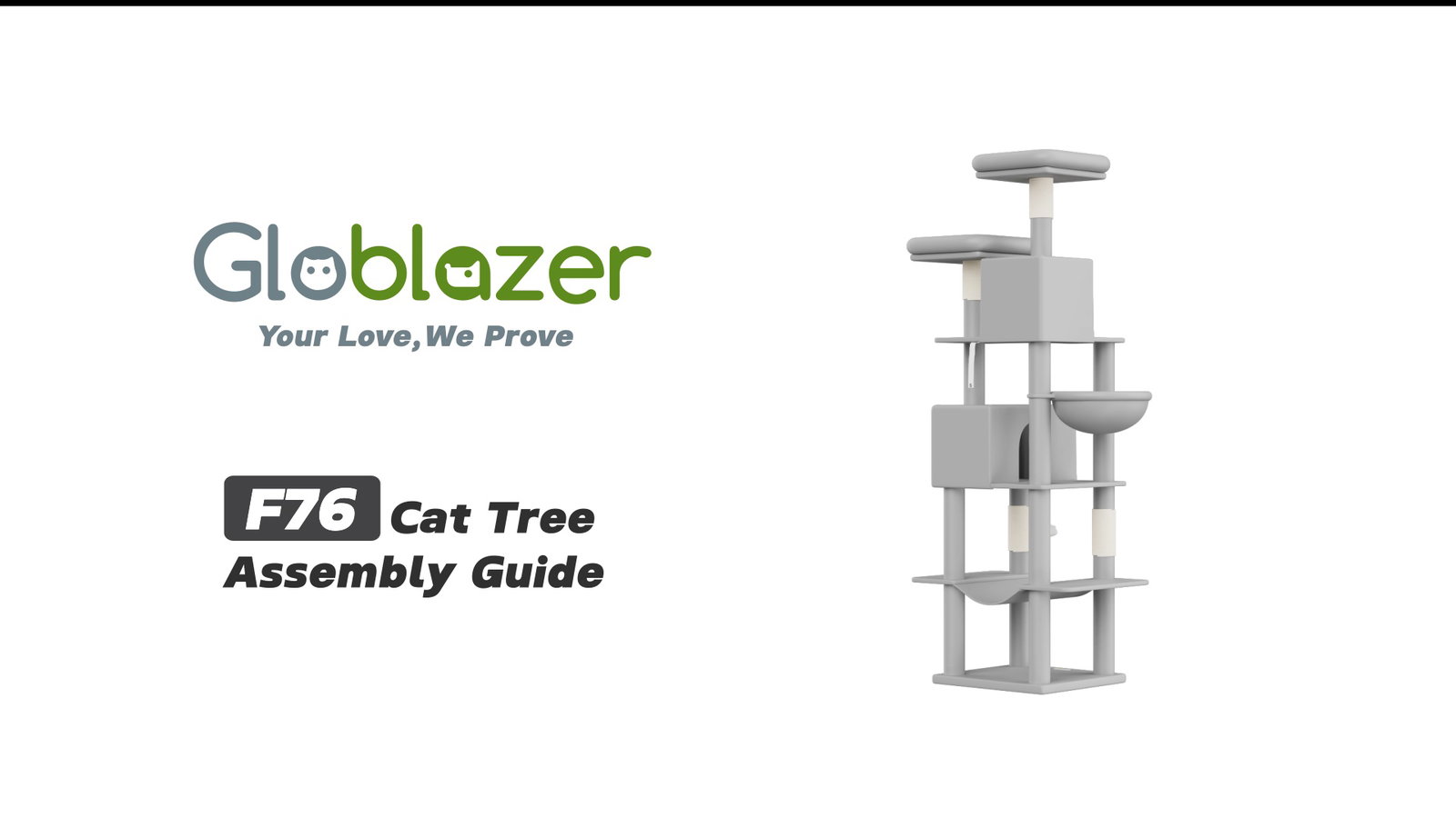 Globlazer F76 Cat Tree Assembly Guide