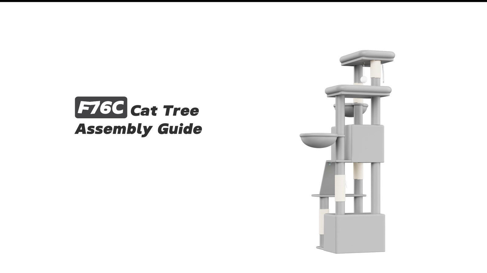 Globlazer F76C Cat Tree Assembly Guide
