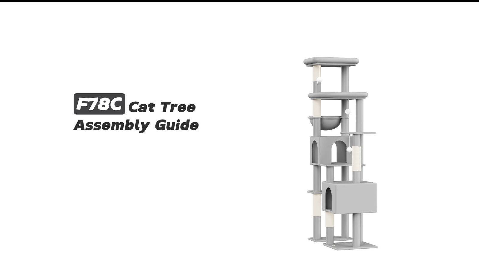 Globlazer F78C Cat Tree Assembly Guide