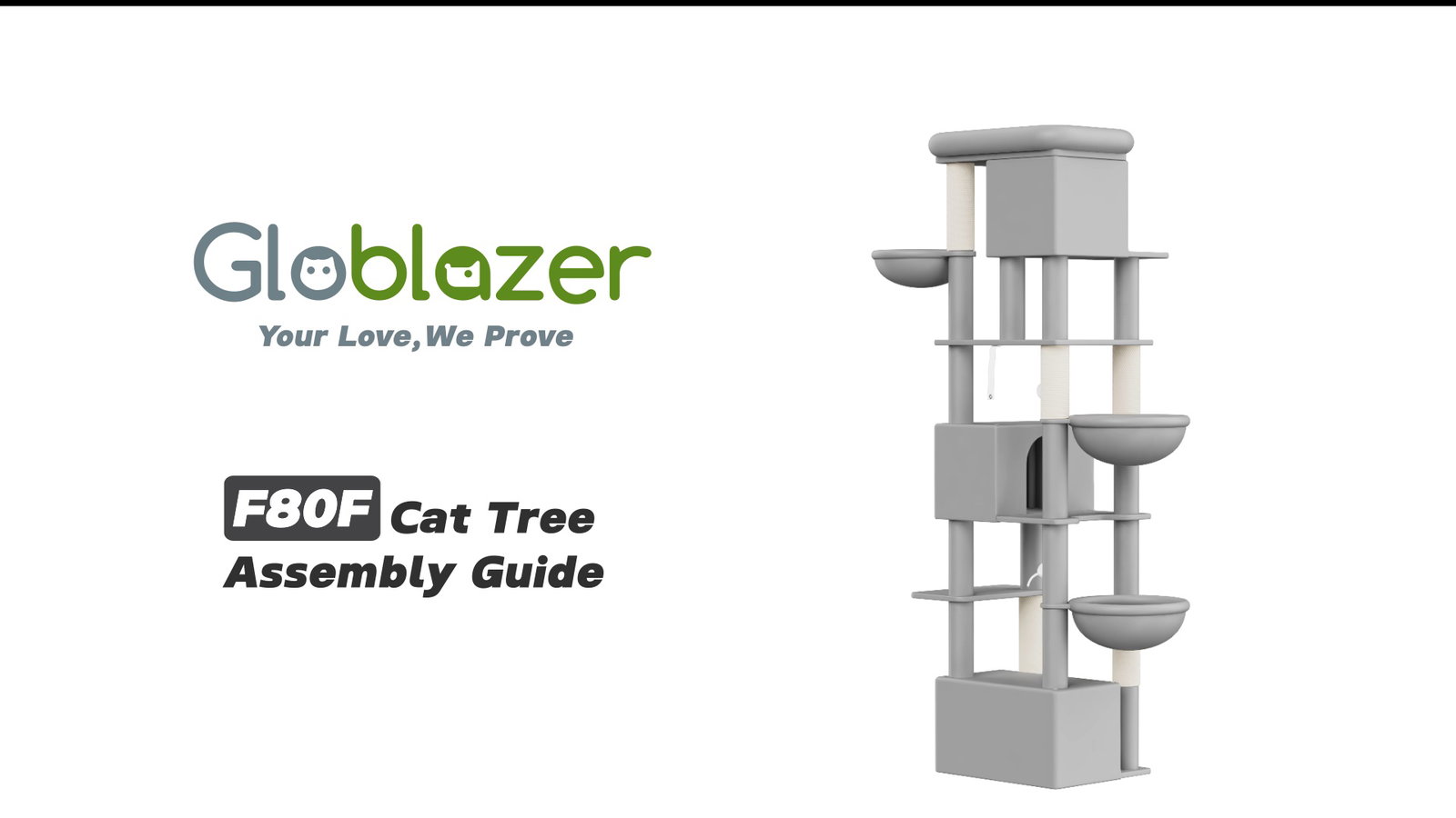 Globlazer F80F Cat Tree Assembly Guide