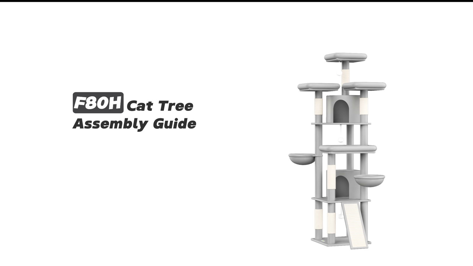 Globlazer F80H Cat Tree Assembly Guide
