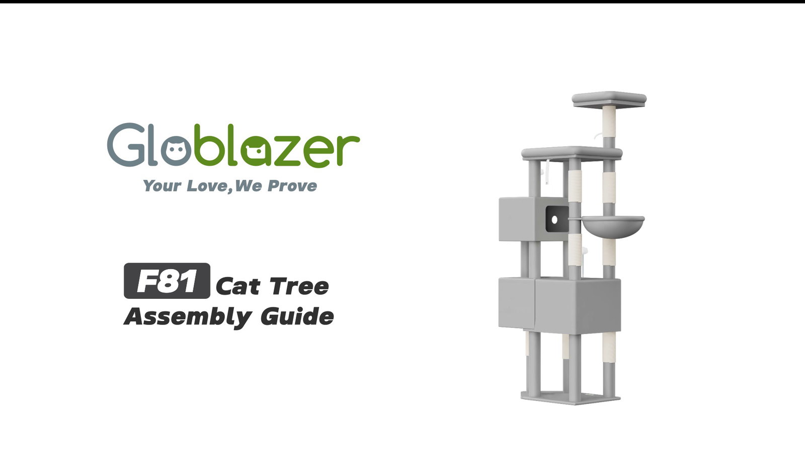 Globlazer F81 Cat Tree Assembly Guide