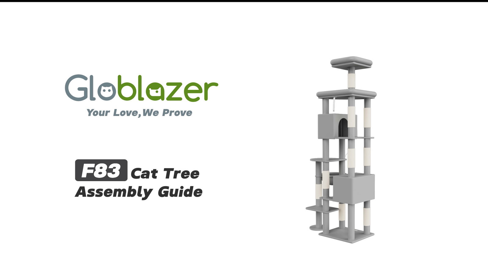 Globlazer F83 Cat Tree Assembly Guide
