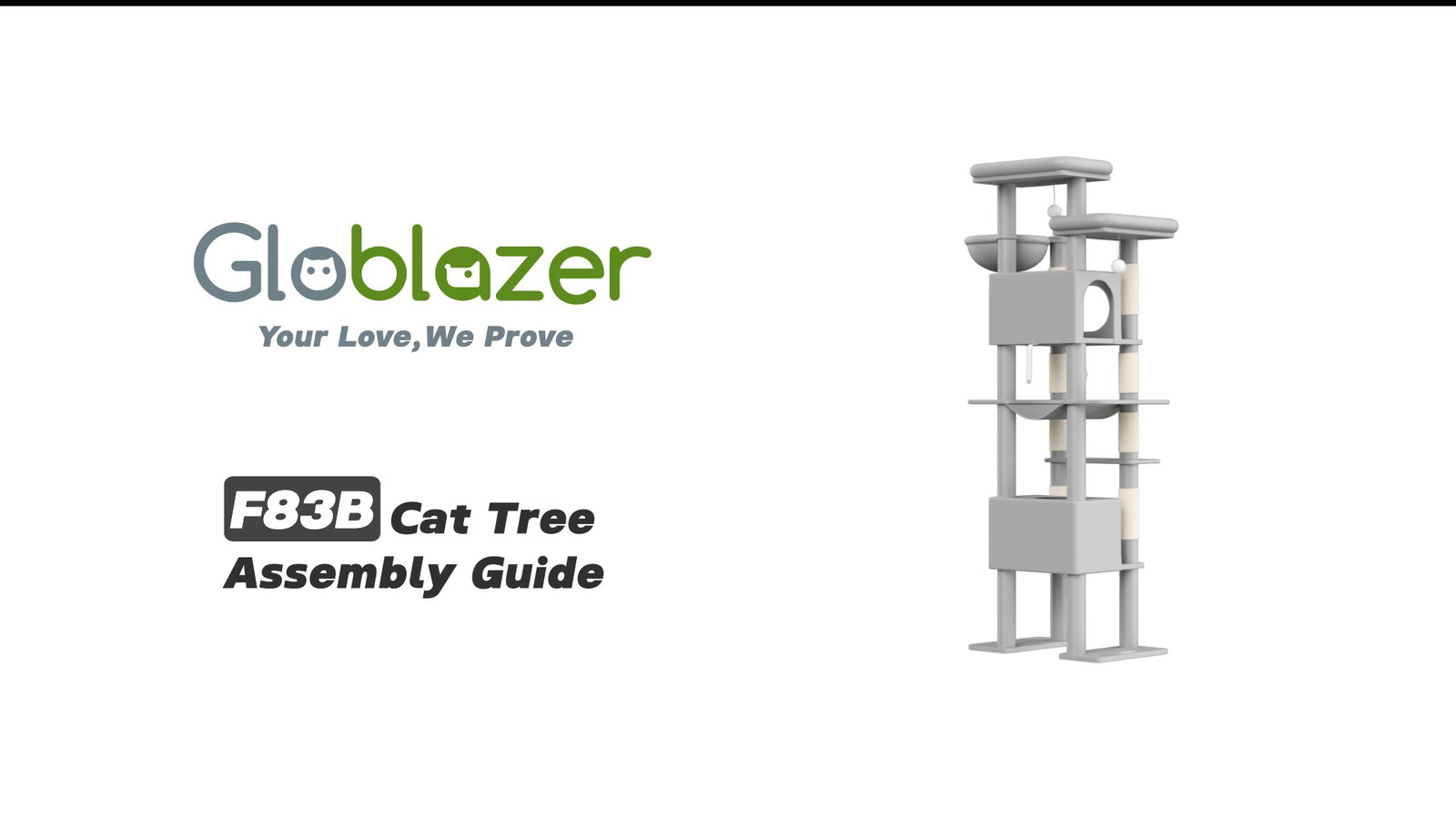 Globlazer F83B Cat Tree Assembly Guide