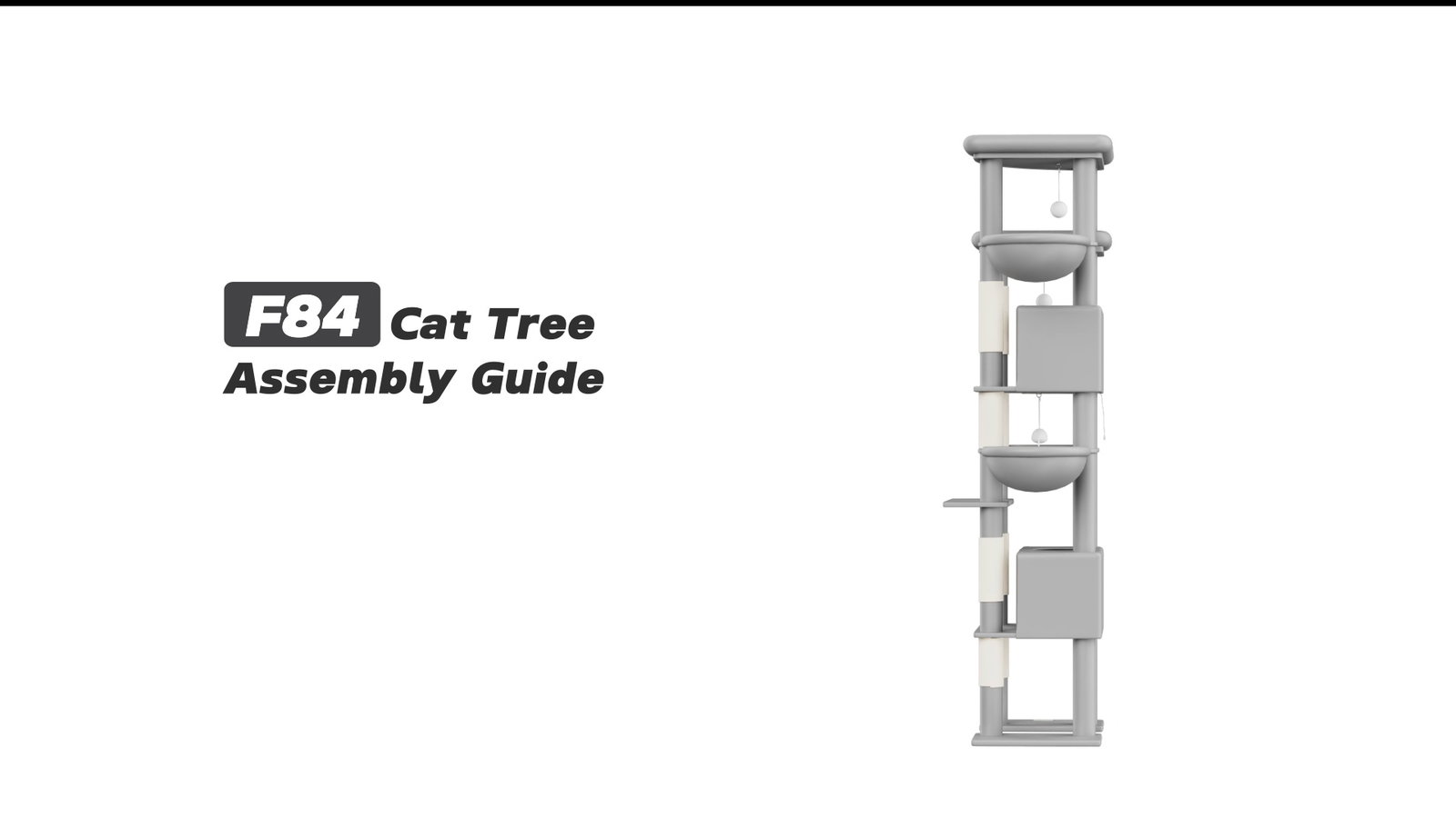 Globlazer F84 Cat Tree Assembly Guide