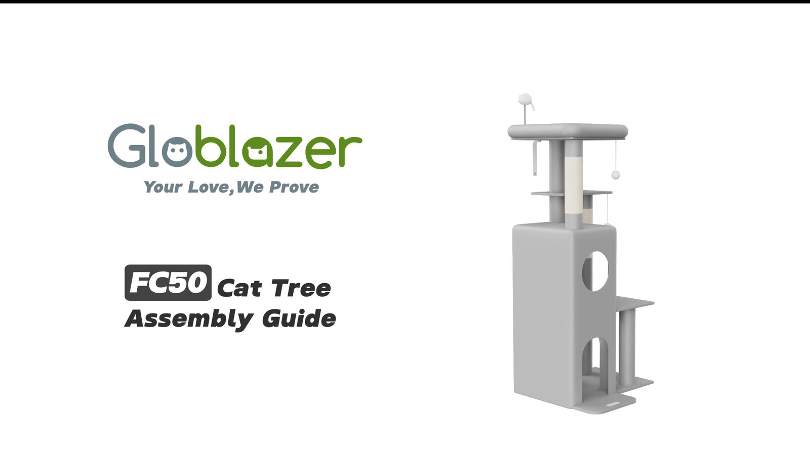 Globlazer FC50 Cat Tree Assembly Guide
