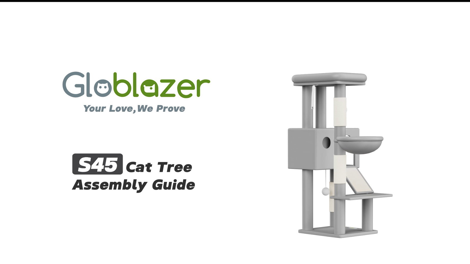 Globlazer S45 Cat Tree Assembly Guide