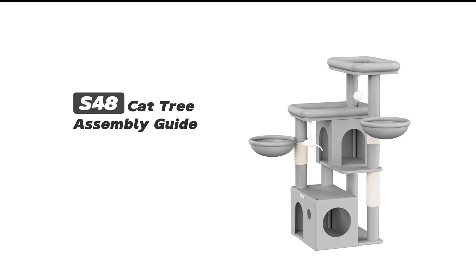 Globlazer S48 Cat Tree Assembly Guide