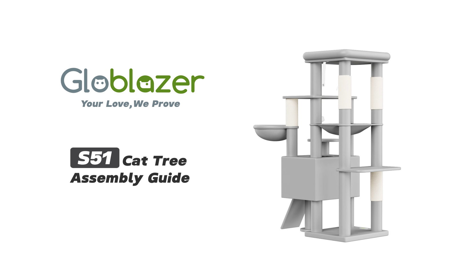 Globlazer S51 Cat Tree Assembly Guide