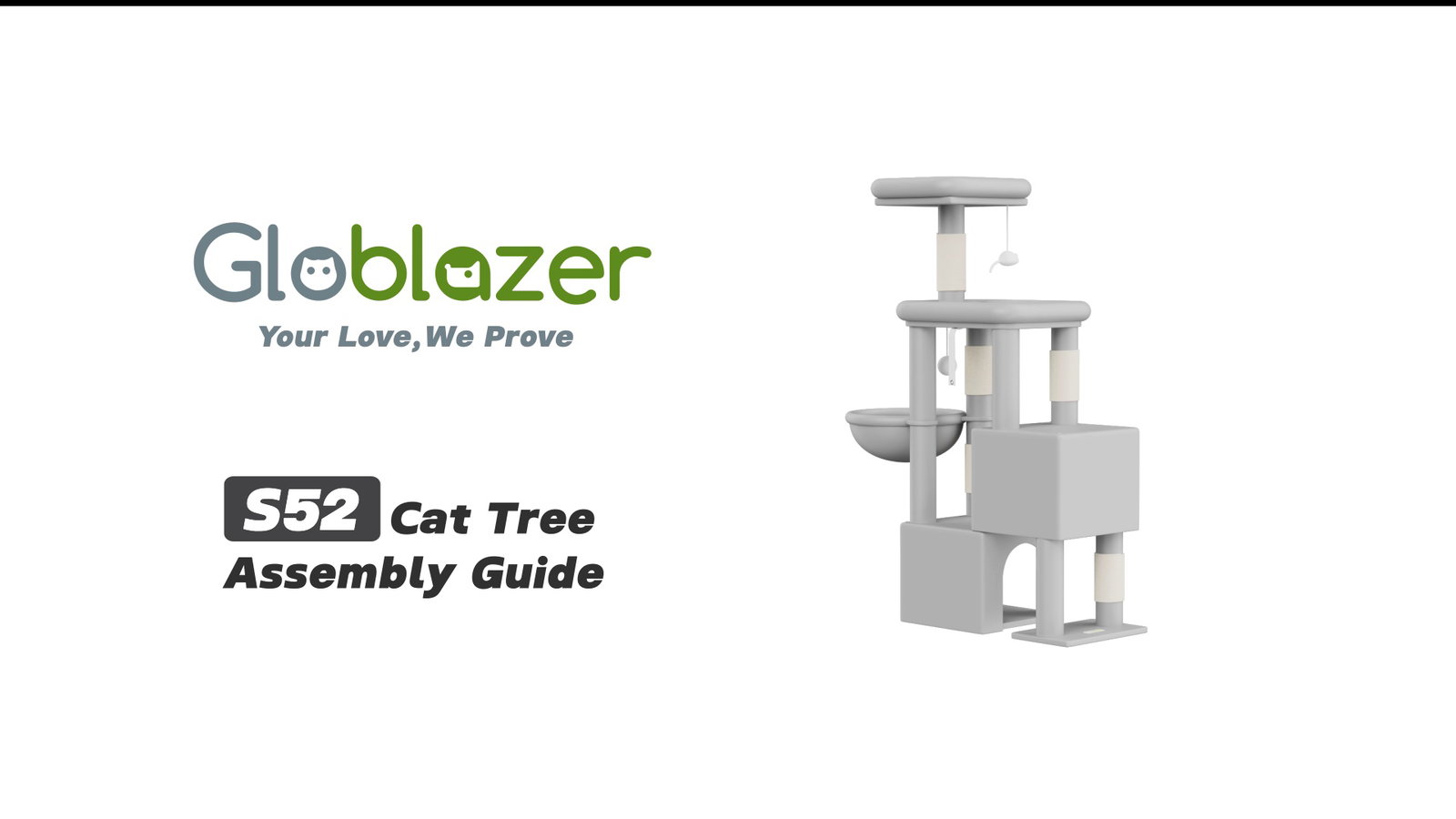 Globlazer S52 Cat Tree Assembly Guide