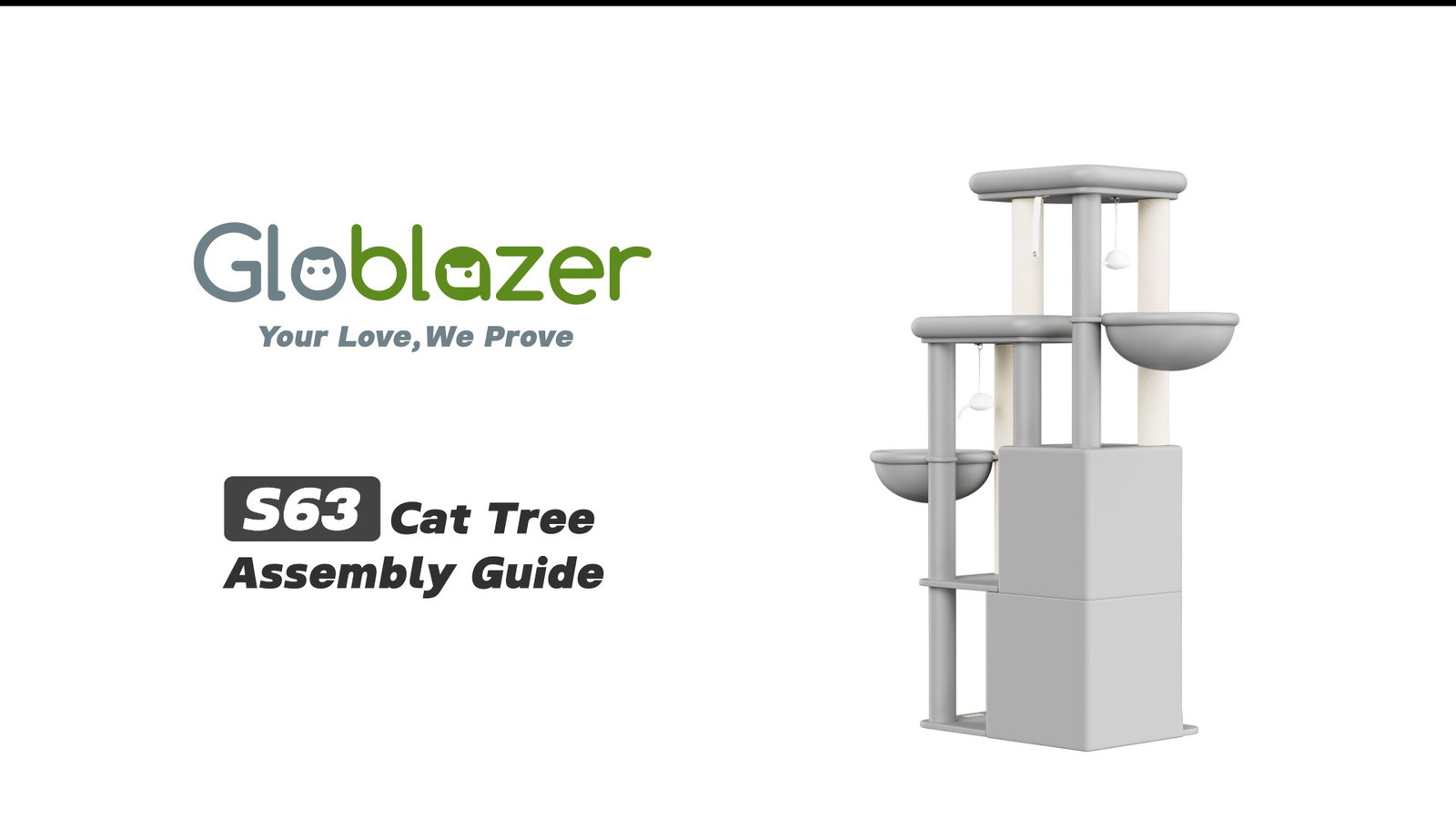 Globlazer S63 Cat Tree Assembly Guide