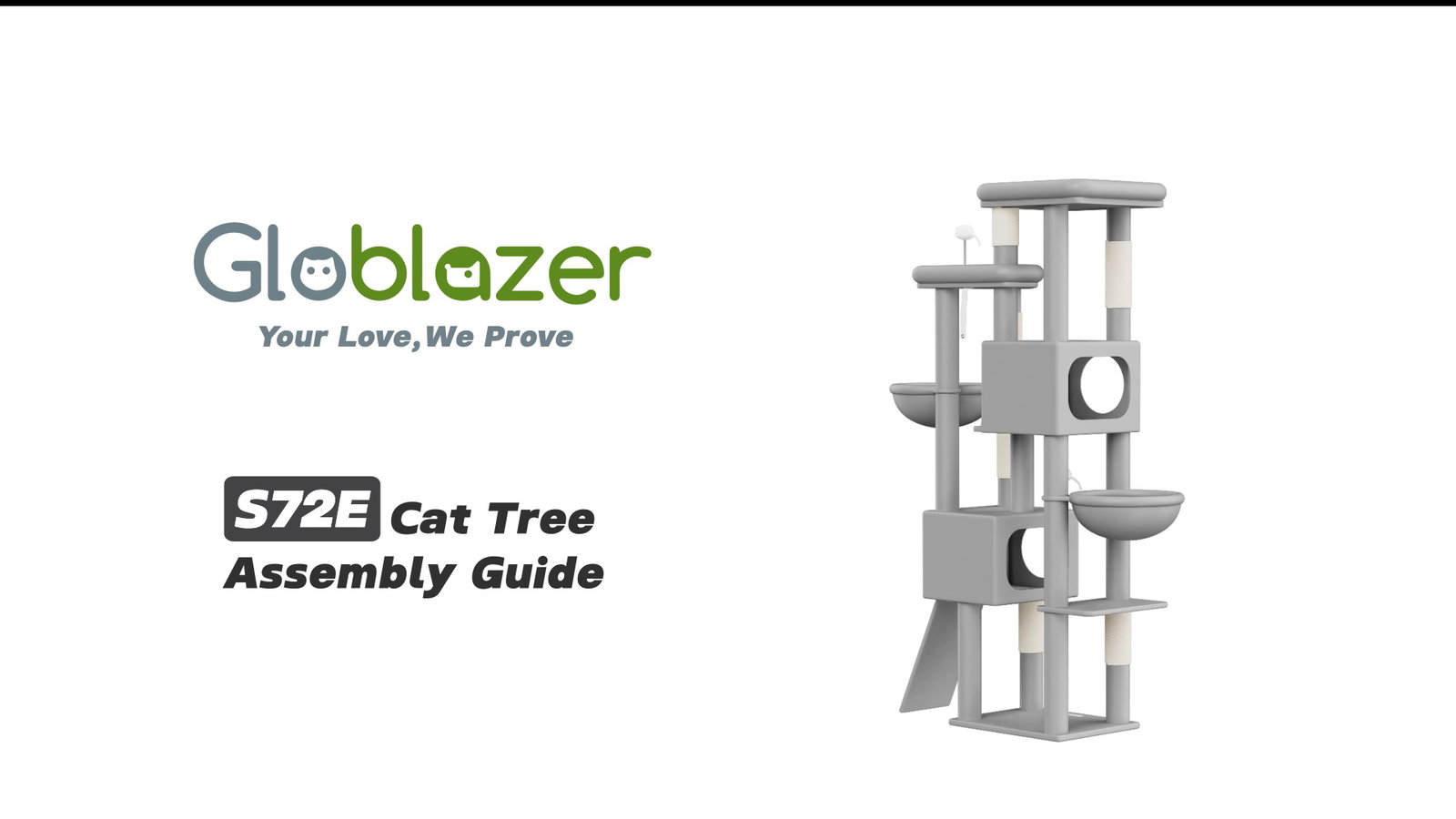 Globlazer S72E Cat Tree Assembly Guide