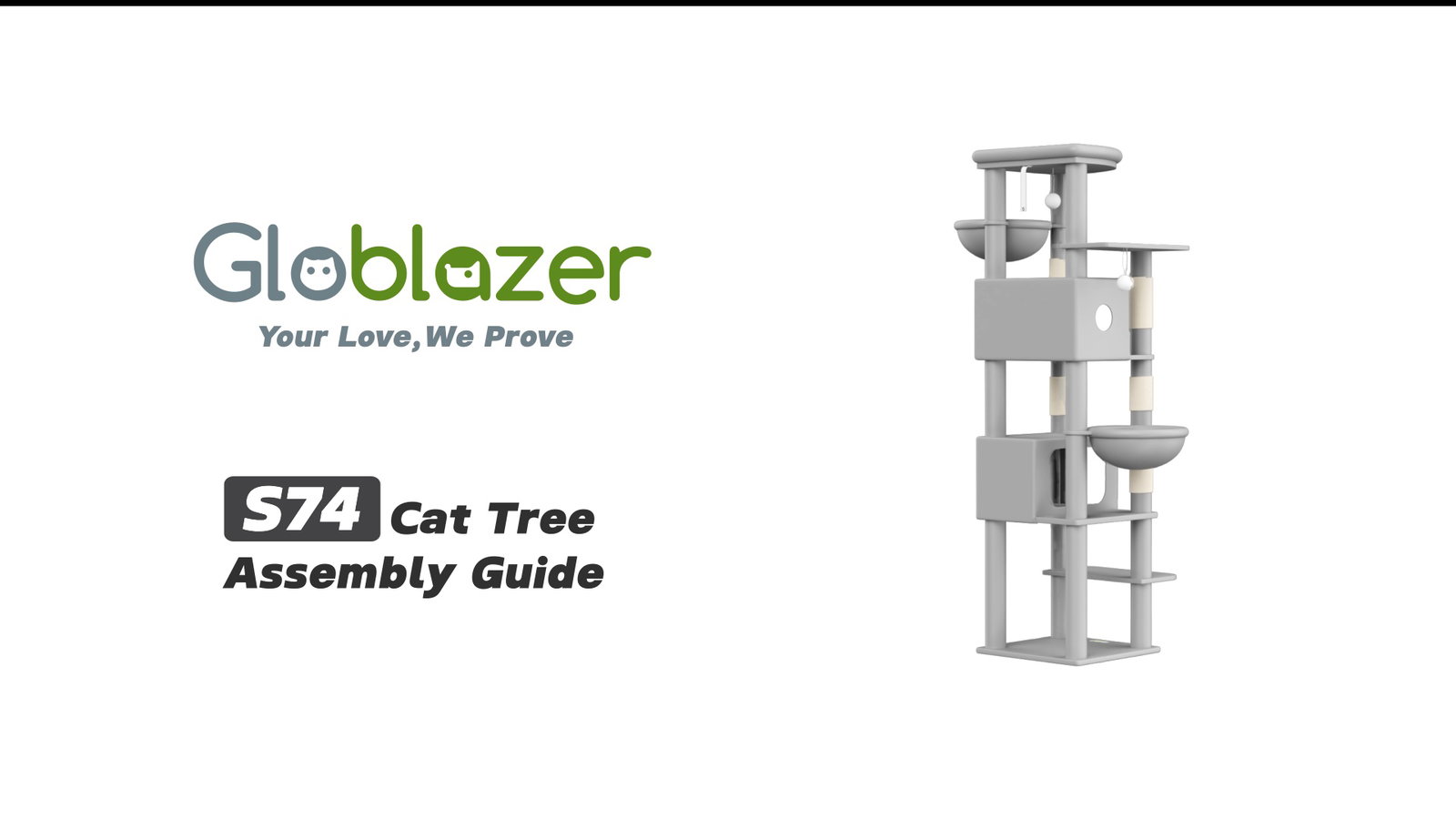 Globlazer S74 Cat Tree Assembly Guide