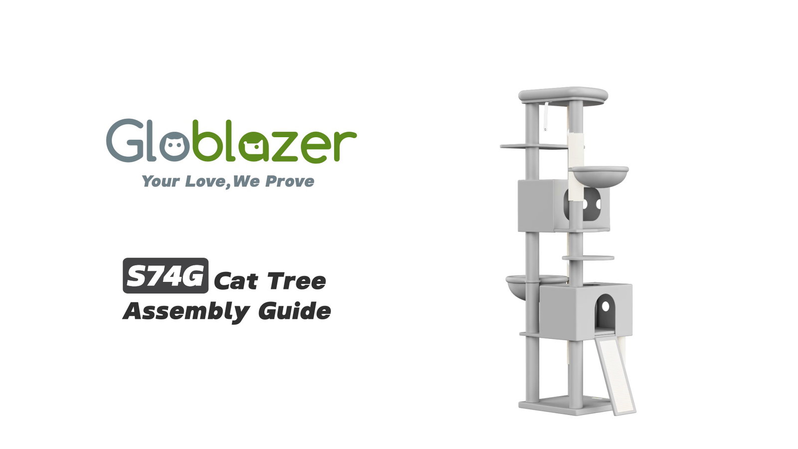 Globlazer S74G Cat Tree Assembly Guide