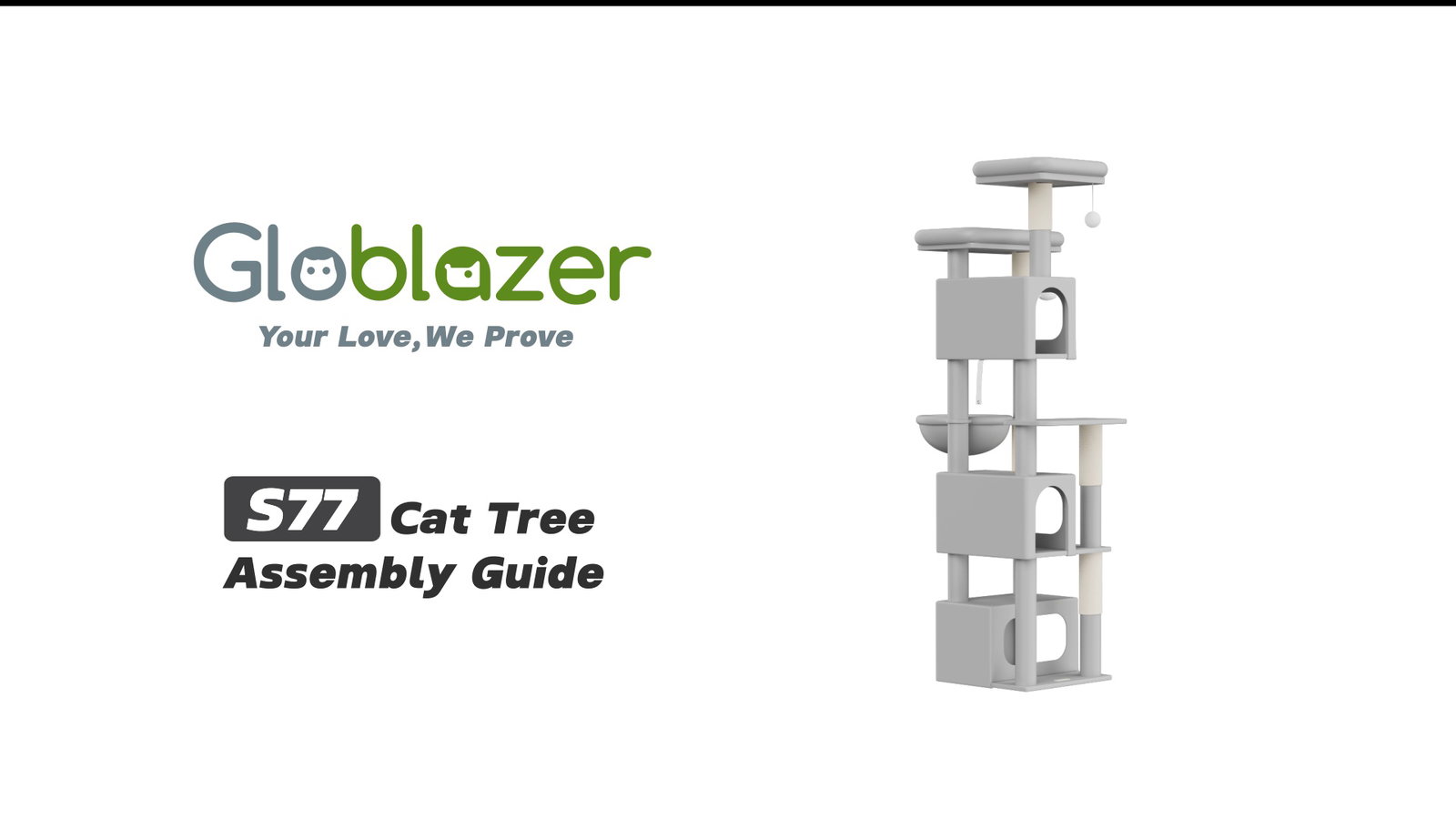 Globlazer S77 Cat Tree Assembly Guide