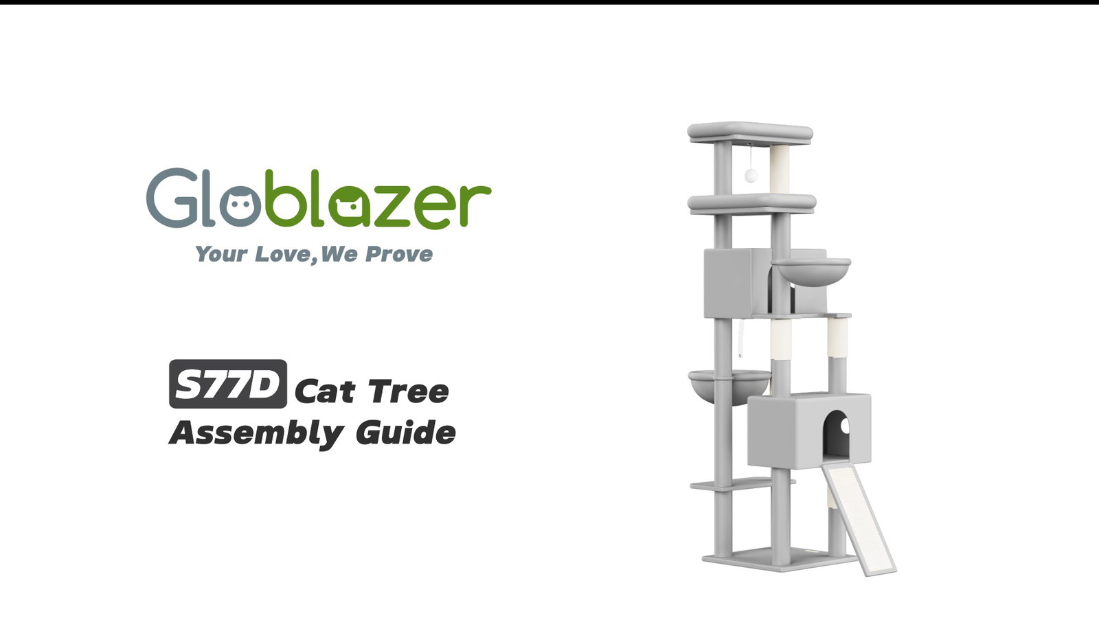 Globlazer S77D Cat Tree Assembly Guide