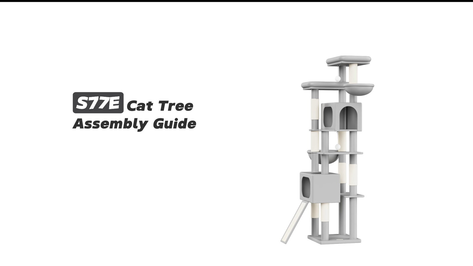 Globlazer S77E Cat Tree Assembly Guide