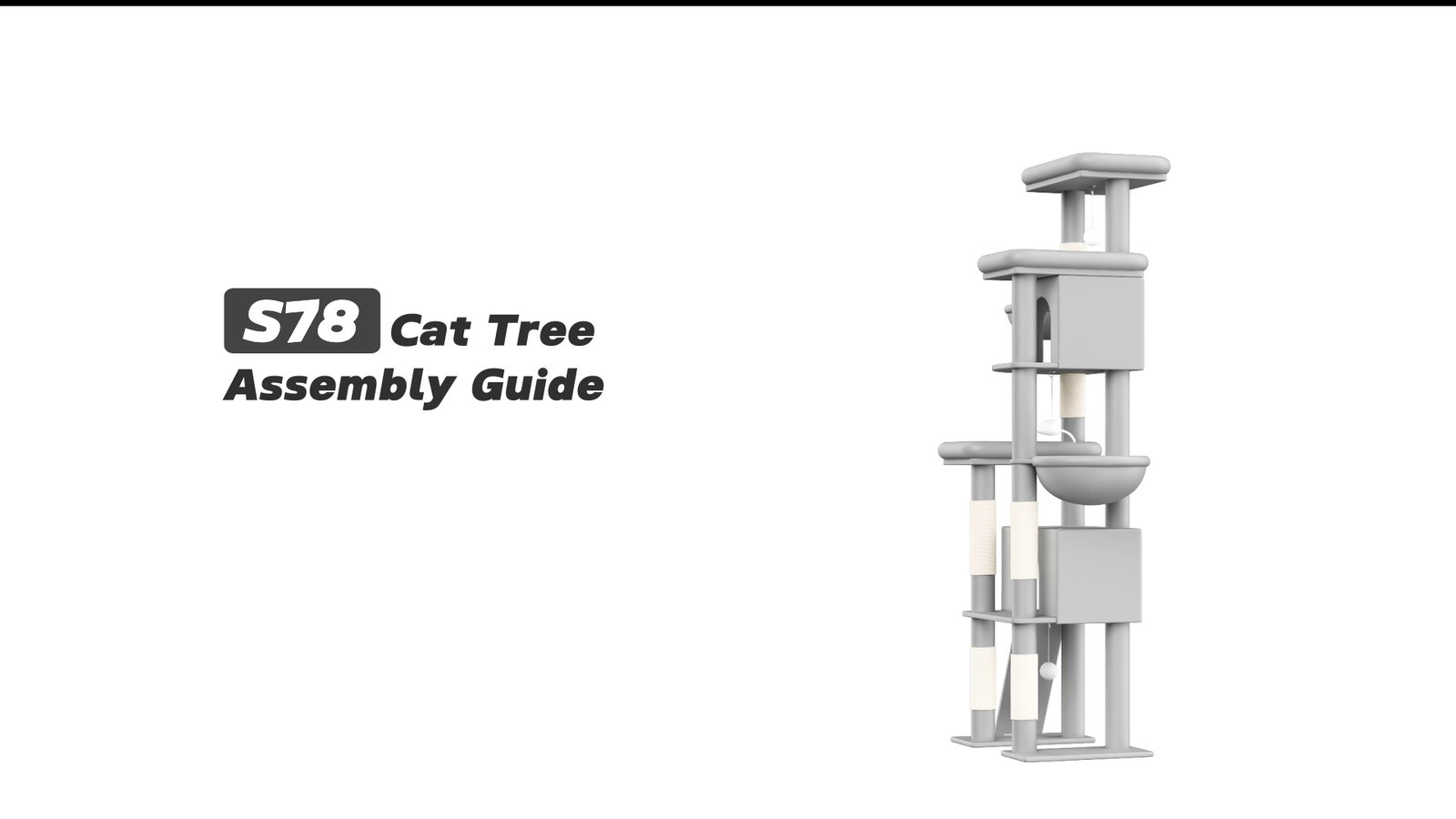 Globlazer S78 Cat Tree Assembly Guide