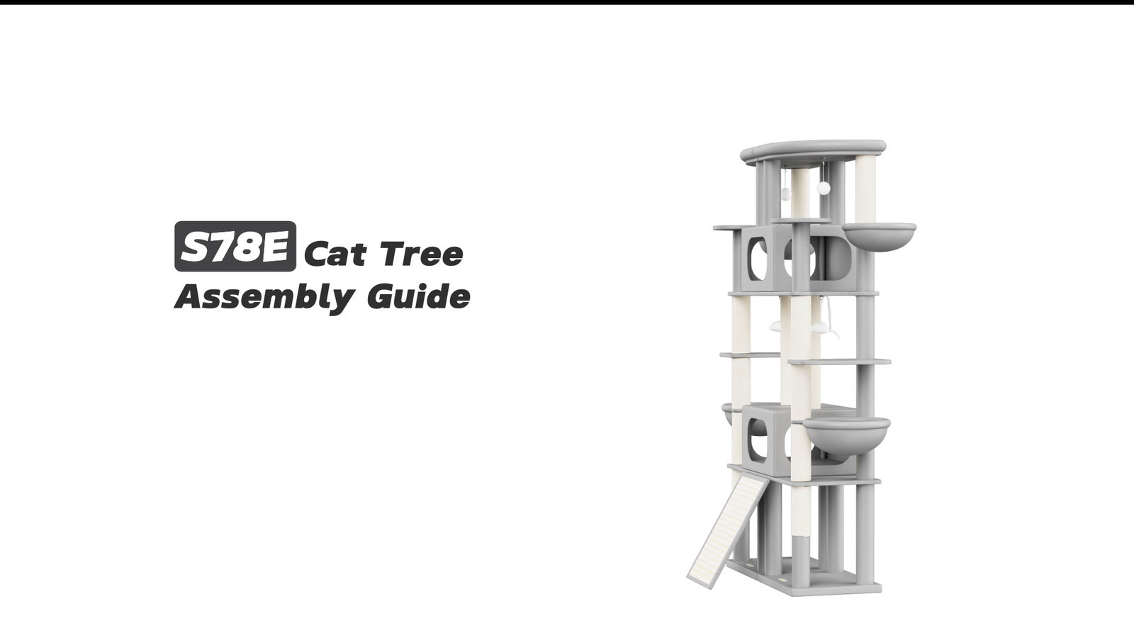 Globlazer S78E Cat Tree Assembly Guide