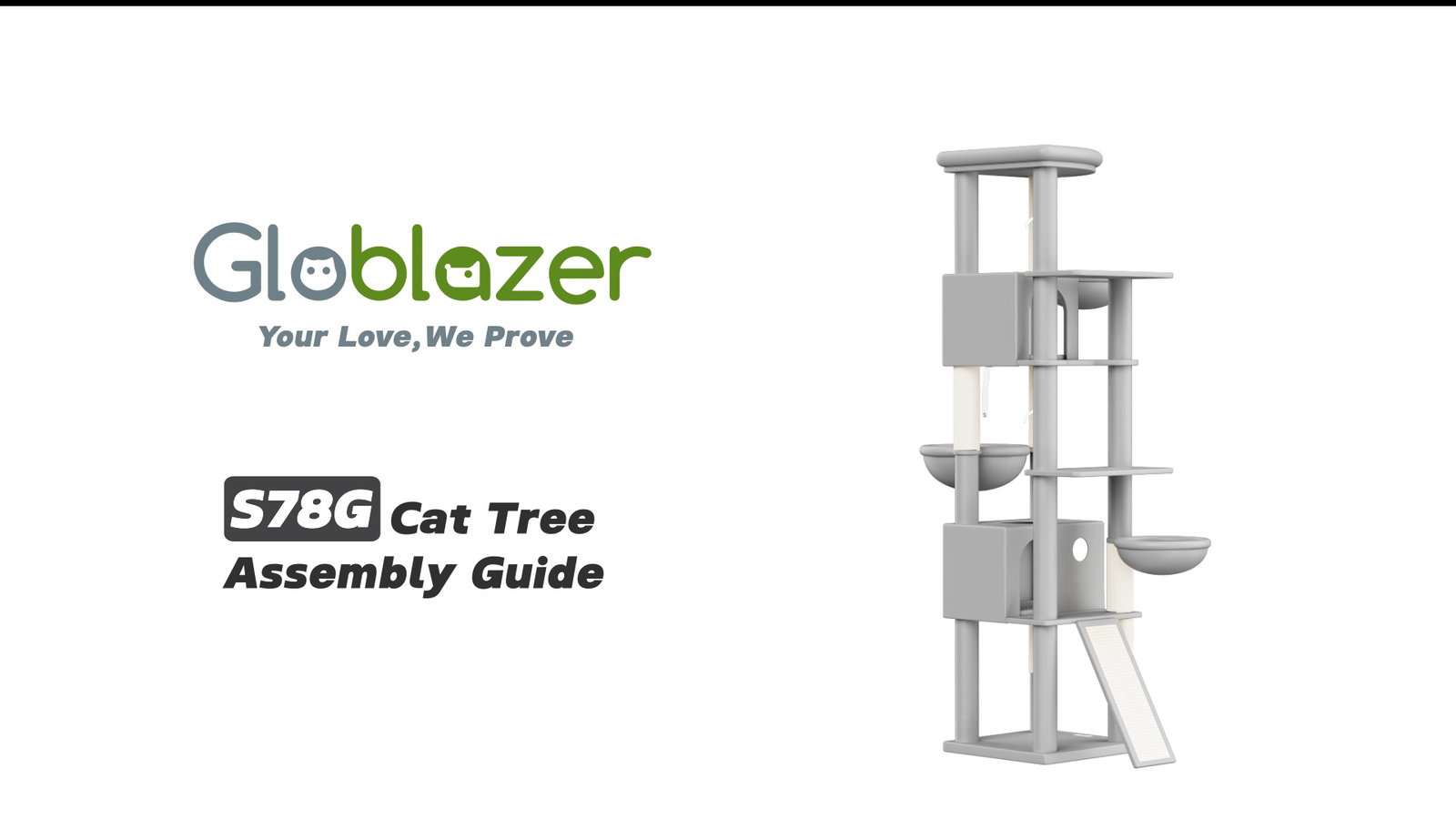 Globlazer S78G Cat Tree Assembly Guide