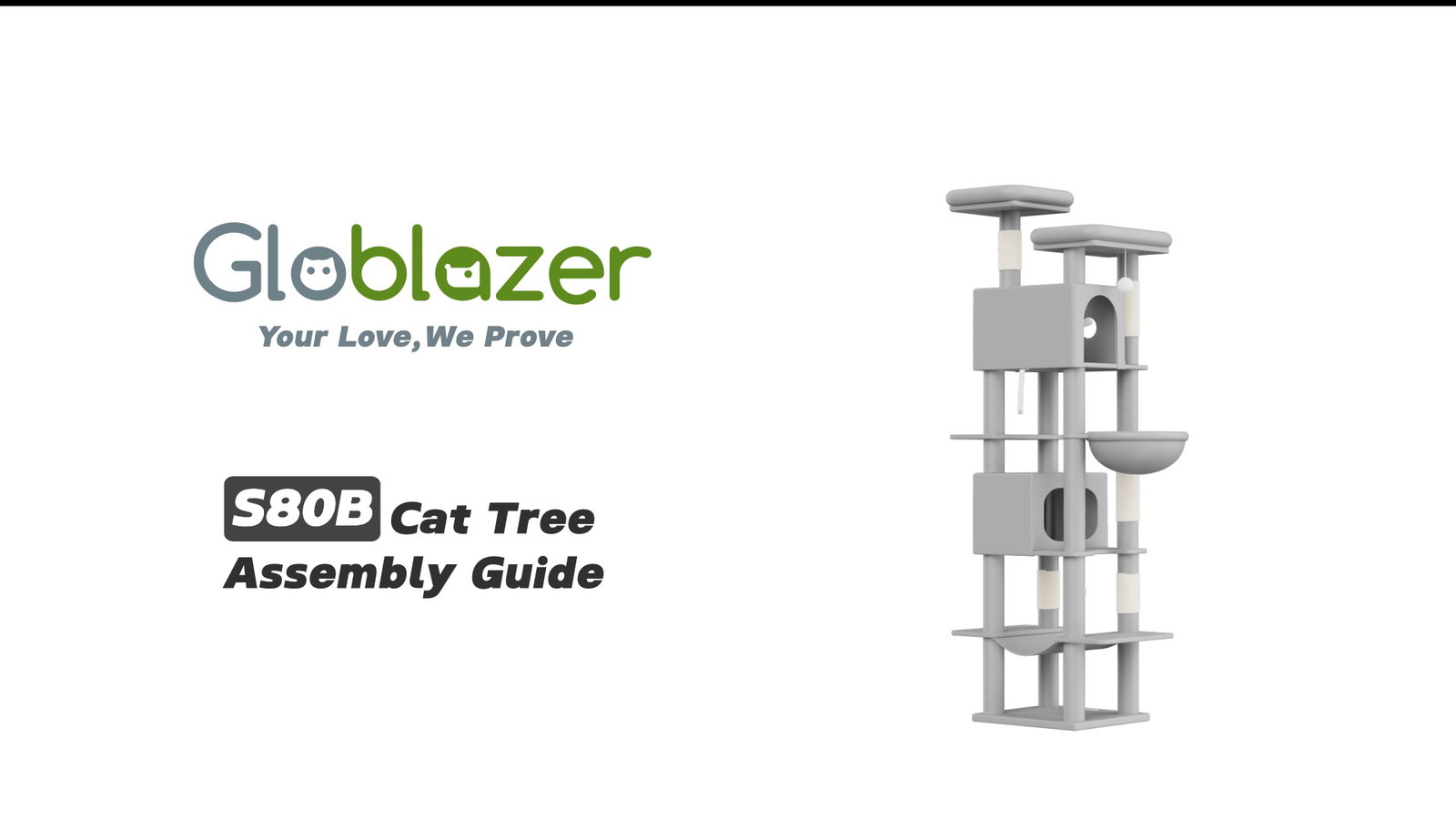 Globlazer S80B Cat Tree Assembly Guide