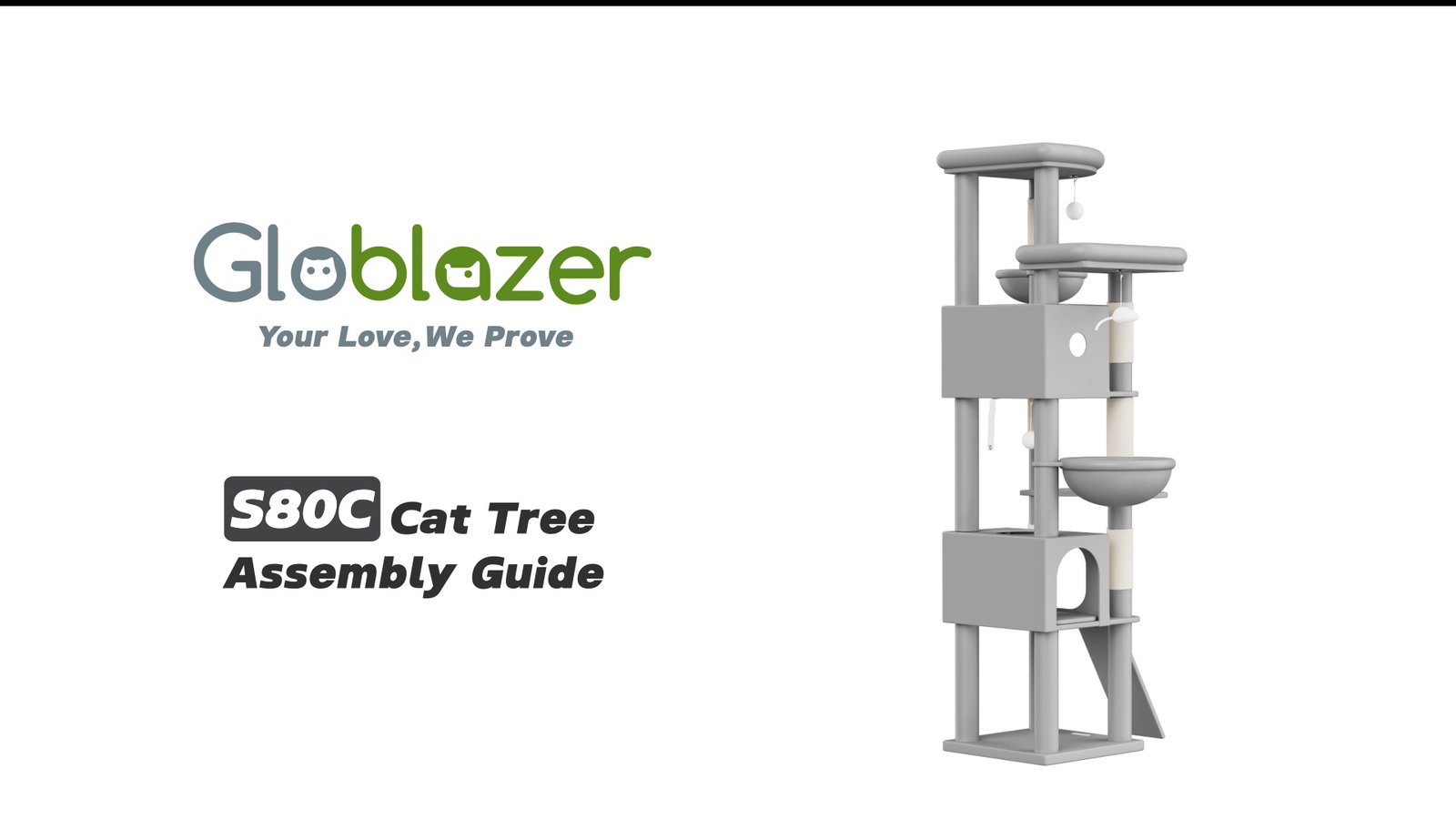Globlazer S80C Cat Tree Assembly Guide